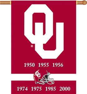 COLLEGIATE Oklahoma Champ 2-Sided 28" x 40" Banner