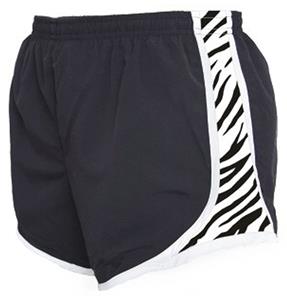 Girls Novelty Velocity Zebra Print Shorts