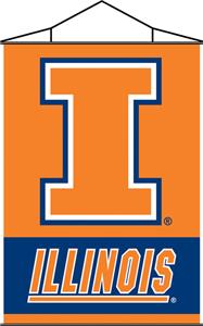 COLLEGIATE Illinois Indoor Banner Scroll