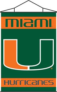 COLLEGIATE Miami Indoor Banner Scroll