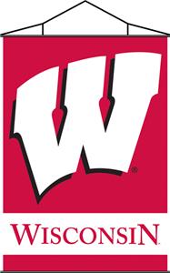 COLLEGIATE Wisconsin Indoor Banner Scroll