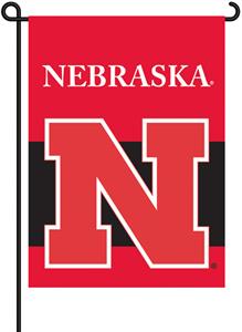 COLLEGIATE Nebraska 2-Sided 13" x 18" Garden Flag