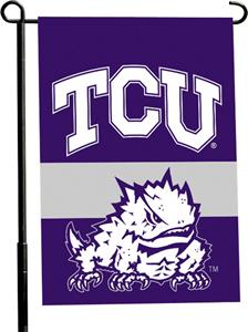 COLLEGIATE TCU 2-Sided 13" x 18" Garden Flag