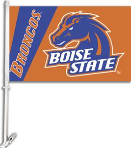 COLLEGIATE Boise State 2-Sided 11" x 18" Car Flag