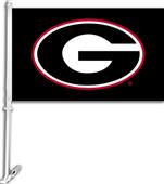 COLLEGIATE Georgia on Black 11" x 18" Car Flag COLLEGIATE Georgia on Black 11" x 18" Car Flag