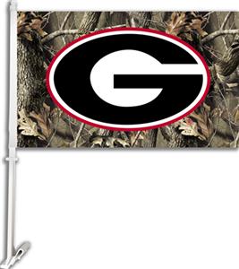 COLLEGIATE Georgia Camo 11" x 18" Car Flag