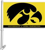 COLLEGIATE Iowa Gold 2-Sided 11" x 18" Car Flag COLLEGIATE Iowa Gold 2-Sided 11" x 18" Car Flag