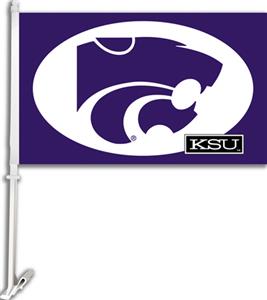 COLLEGIATE Kansas State 2-Sided 11" x 18" Car Flag