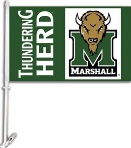 COLLEGIATE Marshall 2-Sided 11" x 18" Car Flag
