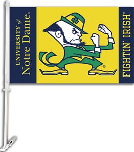 COLLEGIATE Notre Dame 2-Sided 11" x 18" Car Flag