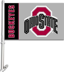 COLLEGIATE Ohio State 2-Sided 11" x 18" Car Flag