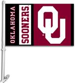 COLLEGIATE Oklahoma 2-Sided 11" x 18" Car Flag COLLEGIATE Oklahoma 2-Sided 11" x 18" Car Flag