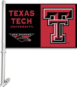 COLLEGIATE Texas Tech 2-Sided 11" x 18" Car Flag