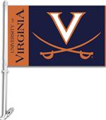 COLLEGIATE Virginia 2-Sided 11" x 18" Car Flag COLLEGIATE Virginia 2-Sided 11" x 18" Car Flag