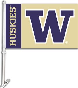 COLLEGIATE Washington 2-Sided 11" x 18" Car Flag