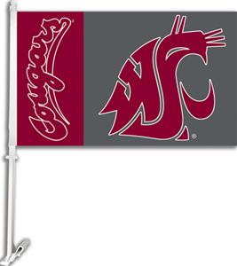 COLLEGIATE Washington State 11" x 18" Car Flag