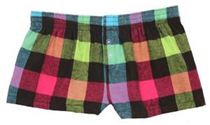 Boxercraft Girls Plaid Flannel Bitty Boxer Shorts