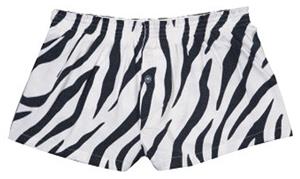 Boxercraft Girls Zebra Flannel Bitty Boxer Shorts