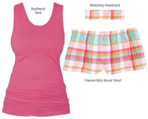 Boxercraft Womens Bitty Bundle Tank & Short Sets