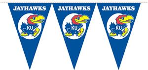 COLLEGIATE Kansas Party Pennant Flags