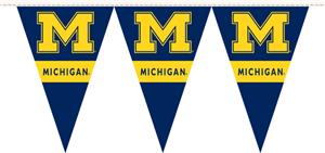 COLLEGIATE Michigan Party Pennant Flags