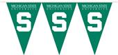 COLLEGIATE Michigan State Party Pennant Flags