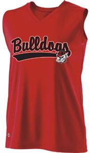 Holloway Ladies Curve Collegiate Georgia Jersey