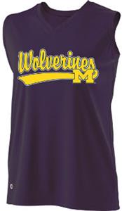 Holloway Ladies Curve Collegiate Michigan Jersey