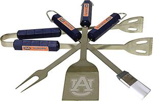 COLLEGIATE Auburn 4 Piece BBQ Set