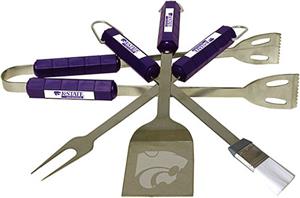 COLLEGIATE Kansas State 4 Piece BBQ Set
