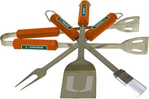 COLLEGIATE Miami 4 Piece BBQ Set