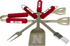 COLLEGIATE Nebraska 4 Piece BBQ Set