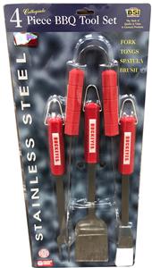 COLLEGIATE Ohio State 4 Piece BBQ Set