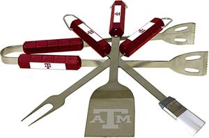COLLEGIATE Texas A&M 4 Piece BBQ Set