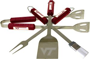 COLLEGIATE Virginia Tech 4 Piece BBQ Set
