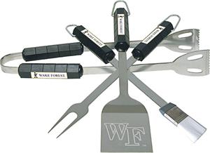 COLLEGIATE Wake Forest 4 Piece BBQ Set