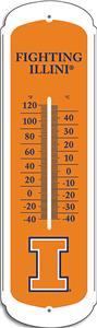 COLLEGIATE Illinois 27" Outdoor Thermometer
