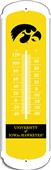 COLLEGIATE Iowa 12" Outdoor Thermometer