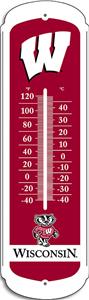 COLLEGIATE Wisconsin 12" Outdoor Thermometer
