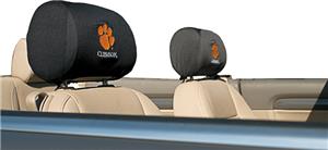 COLLEGIATE Clemson Headrest Covers - Set of 2