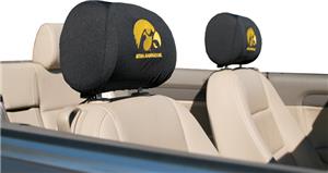 COLLEGIATE Iowa Headrest Covers - Set of 2