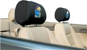 COLLEGIATE Kansas Headrest Covers - Set of 2 COLLEGIATE Kansas Headrest Covers - Set of 2