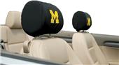 COLLEGIATE Michigan Headrest Covers - Set of 2 COLLEGIATE Michigan Headrest Covers - Set of 2
