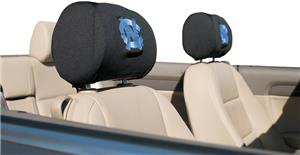 COLLEGIATE N. Carolina Headrest Covers - Set of 2