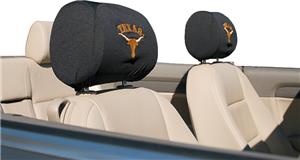 COLLEGIATE Texas Headrest Covers - Set of 2
