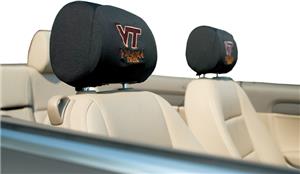 COLLEGIATE Virginia Tech Headrest Covers Set of 2