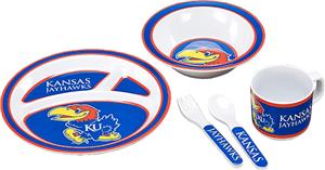 COLLEGIATE Kansas Children's Dish Set