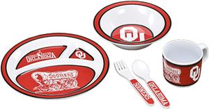 COLLEGIATE Oklahoma Children's Dish Set