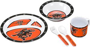 COLLEGIATE Texas Tech Children's Dish Set