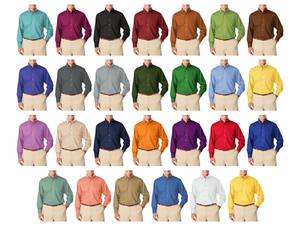 Blue Generation Men's LS Easy Care Poplin Shirts